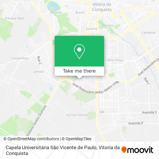 Capela Universitária São Vicente de Paulo map