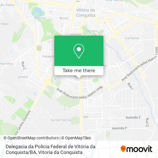 Delegacia da Polícia Federal de Vitória da Conquista / BA map