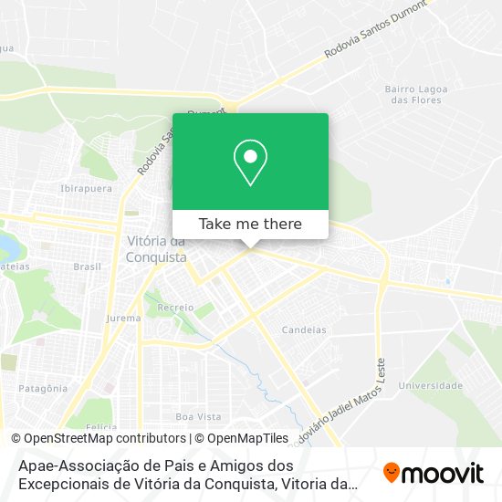 Apae-Associação de Pais e Amigos dos Excepcionais de Vitória da Conquista map