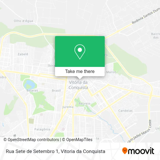 Rua Sete de Setembro 1 map