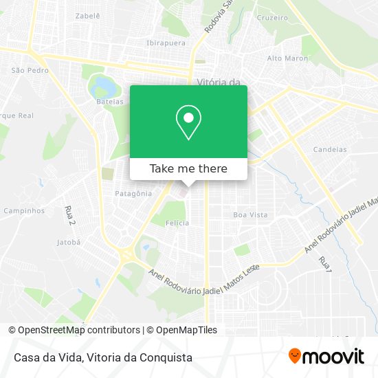 Casa da Vida map