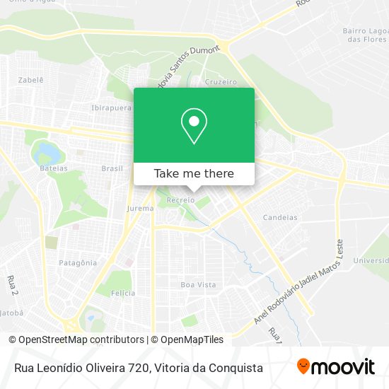 Mapa Rua Leonídio Oliveira 720