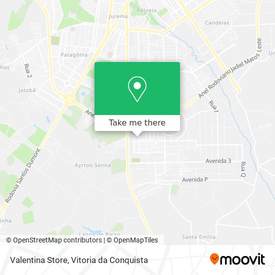 Mapa Valentina Store