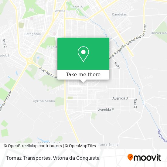 Tomaz Transportes map