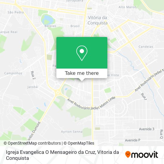 Igreja Evangelica O Mensageiro da Cruz map