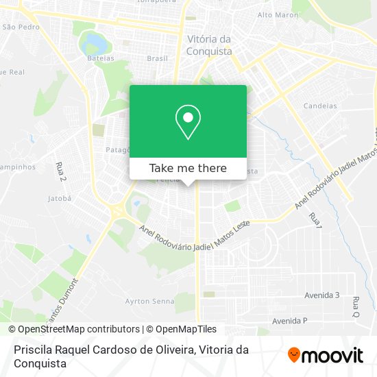 Priscila Raquel Cardoso de Oliveira map