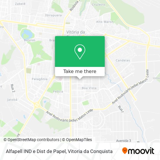 Alfapell IND e Dist de Papel map