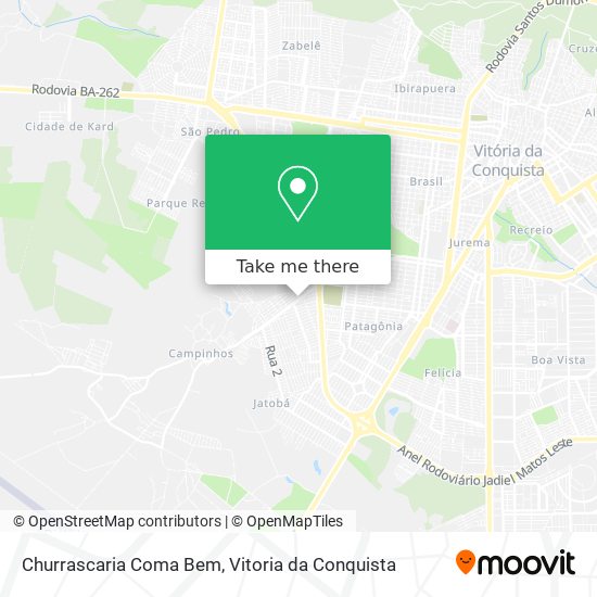 Mapa Churrascaria Coma Bem