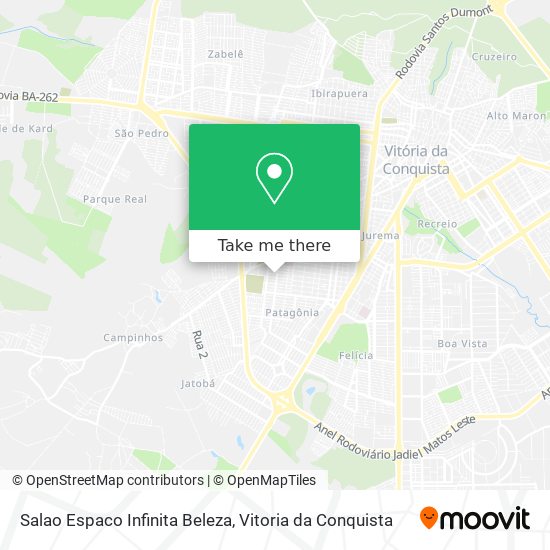 Salao Espaco Infinita Beleza map