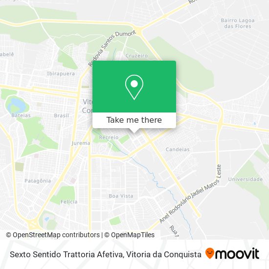 Sexto Sentido Trattoria Afetiva map