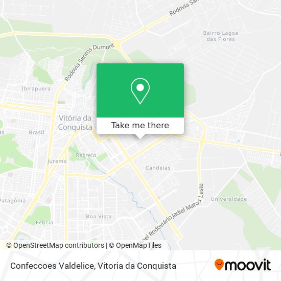 Mapa Confeccoes Valdelice