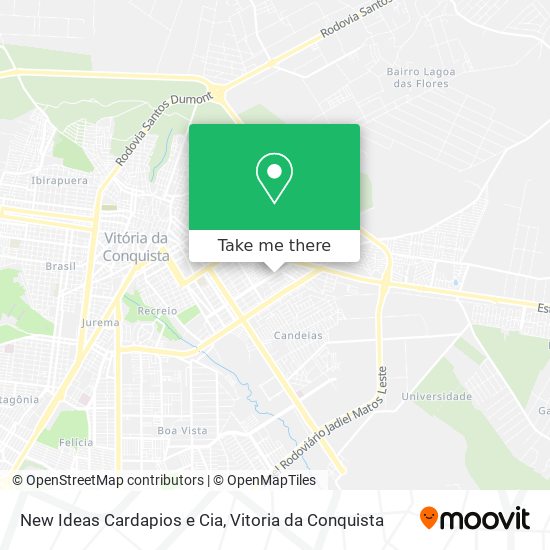 New Ideas Cardapios e Cia map
