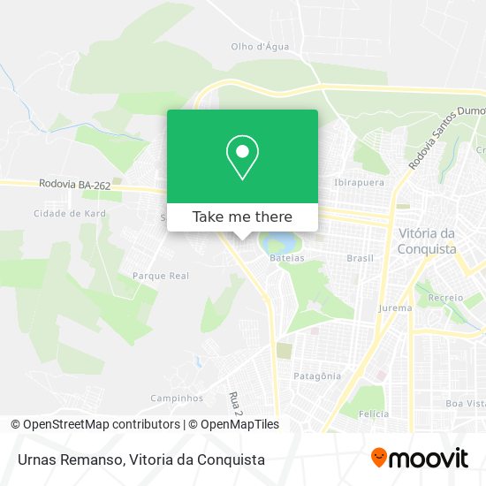 Urnas Remanso map