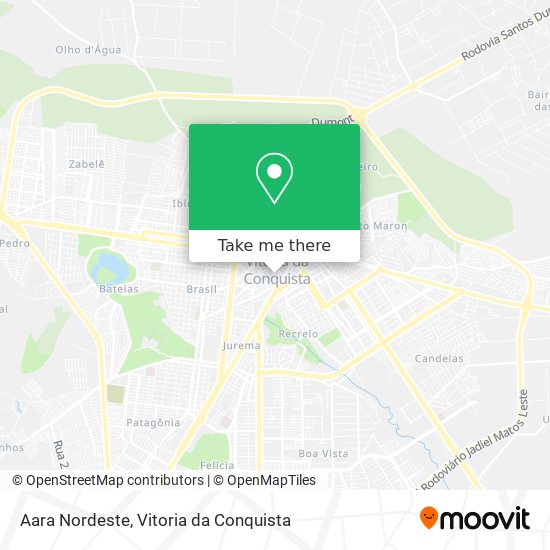 Aara Nordeste map