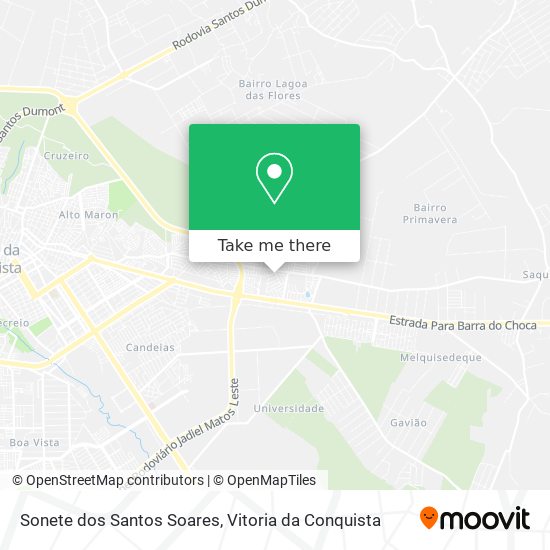 Sonete dos Santos Soares map