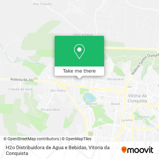 H2o Distribuidora de Agua e Bebidas map