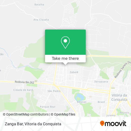 Zanga Bar map