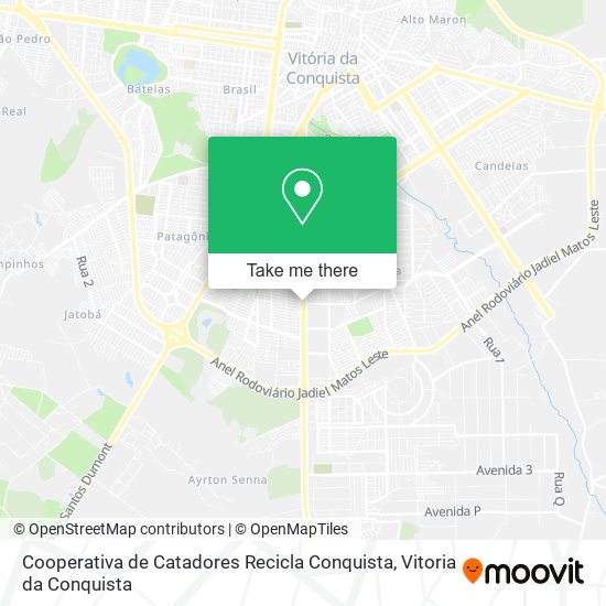 Cooperativa de Catadores Recicla Conquista map