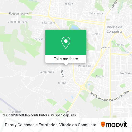 Paraty Colchoes e Estofados map