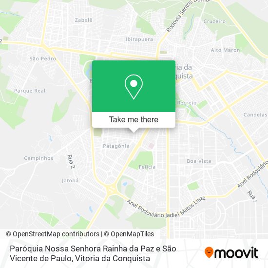 Paróquia Nossa Senhora Rainha da Paz e São Vicente de Paulo map