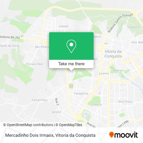 Mapa Mercadinho Dois Irmaos