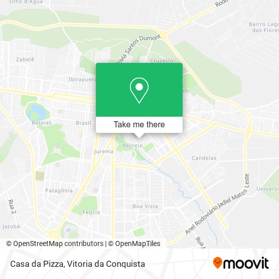 Mapa Casa da Pizza