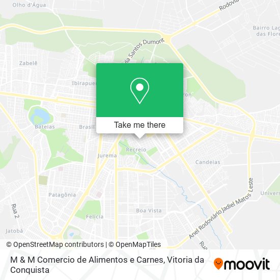 Mapa M & M Comercio de Alimentos e Carnes