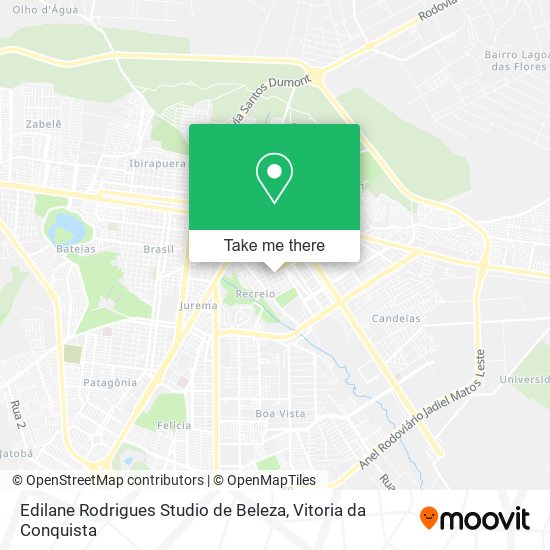 Mapa Edilane Rodrigues Studio de Beleza