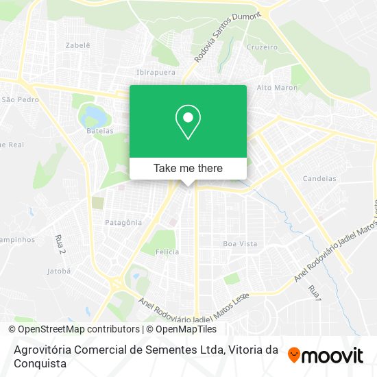 Mapa Agrovitória Comercial de Sementes Ltda