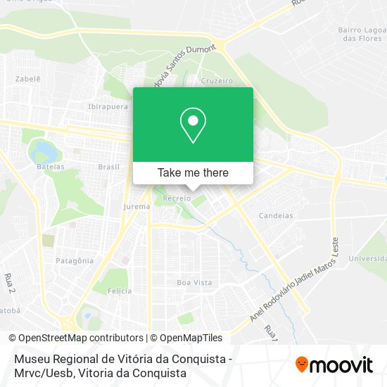 Mapa Museu Regional de Vitória da Conquista - Mrvc / Uesb