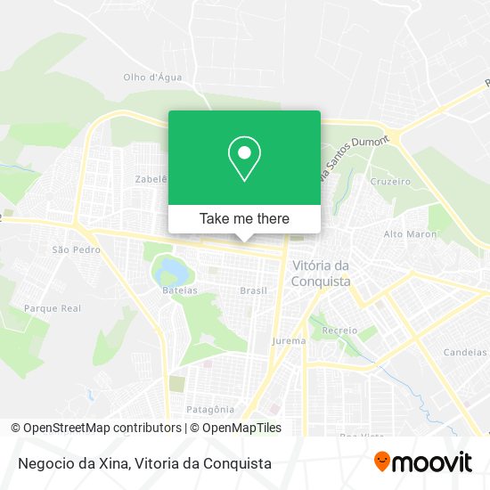 Negocio da Xina map