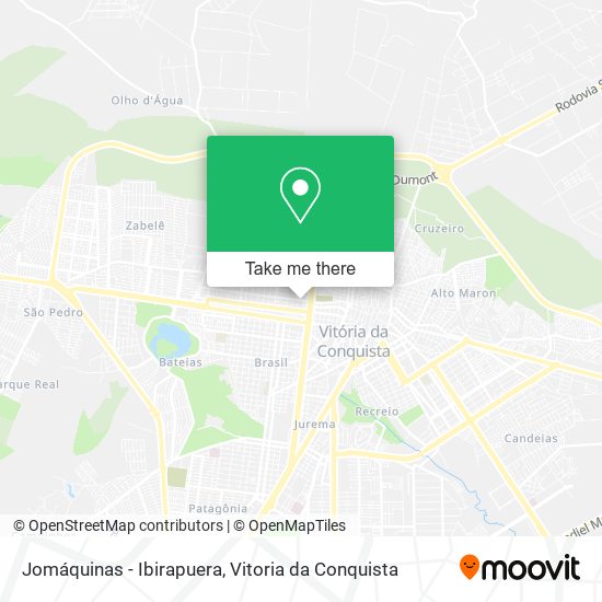 Mapa Jomáquinas - Ibirapuera