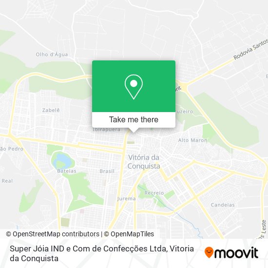 Mapa Super Jóia IND e Com de Confecções Ltda