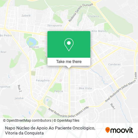 Napo Núcleo de Apoio Ao Paciente Oncológico map