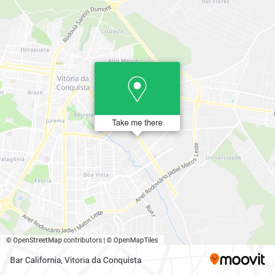 Bar California map