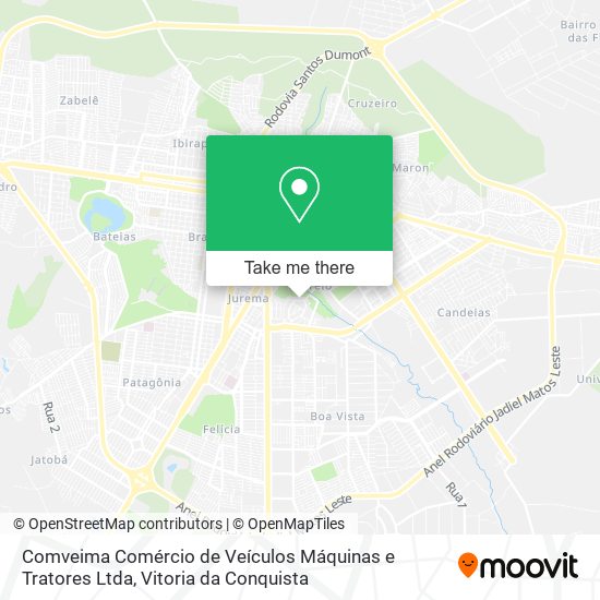 Comveima Comércio de Veículos Máquinas e Tratores Ltda map