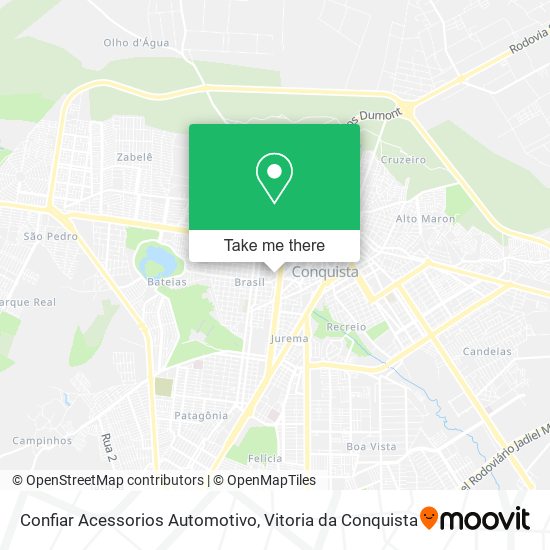 Confiar Acessorios Automotivo map