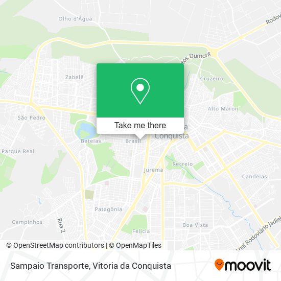 Sampaio Transporte map