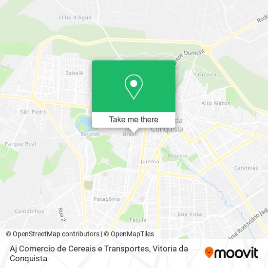 Aj Comercio de Cereais e Transportes map