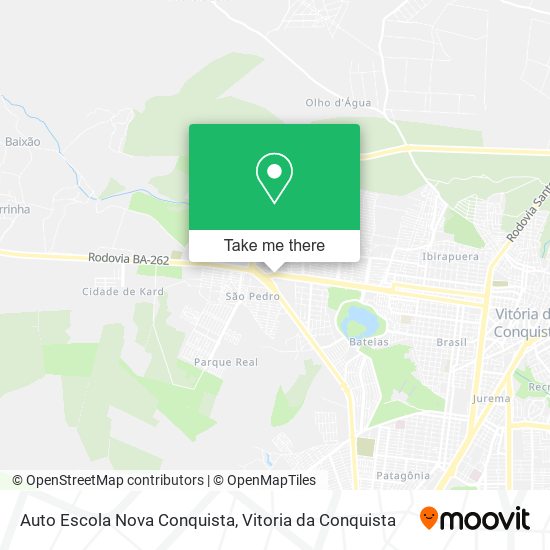 Auto Escola Nova Conquista map