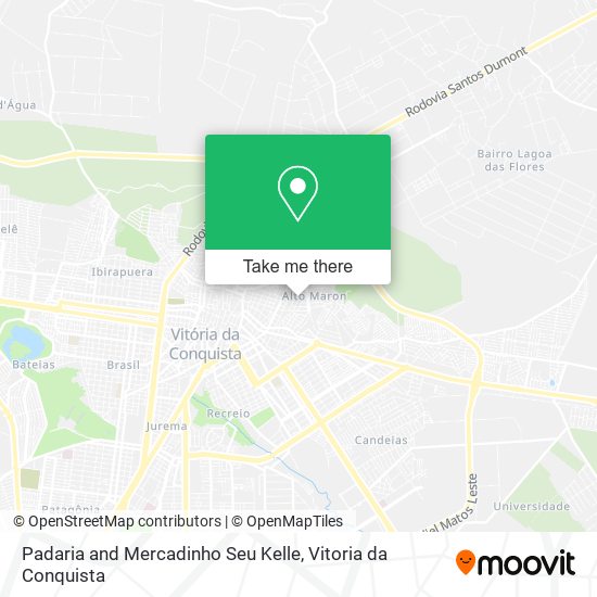 Padaria and Mercadinho Seu Kelle map