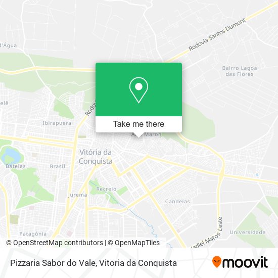 Mapa Pizzaria Sabor do Vale