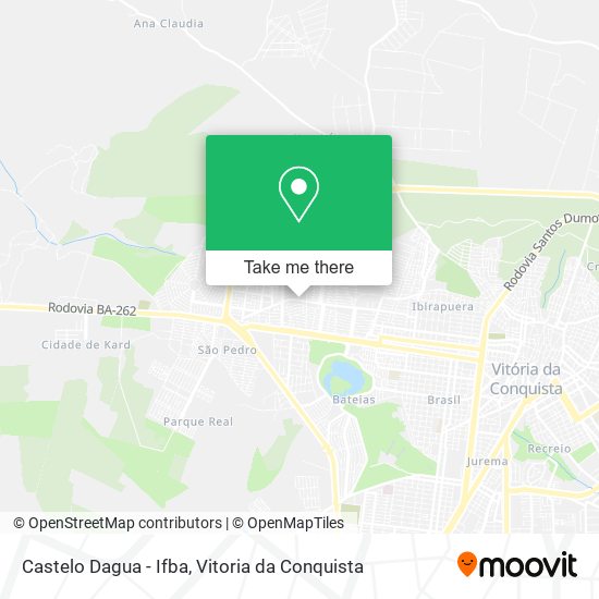 Castelo Dagua - Ifba map
