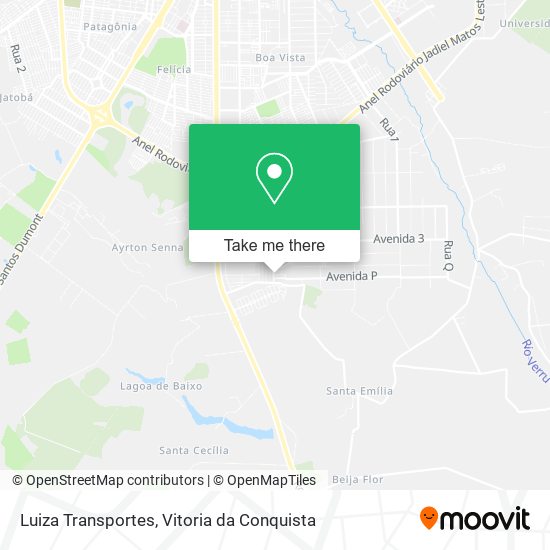 Luiza Transportes map
