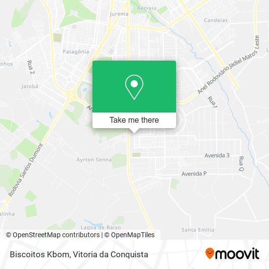 Biscoitos Kbom map