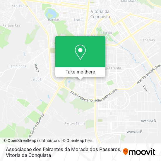 Associacao dos Feirantes da Morada dos Passaros map