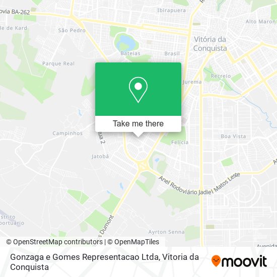 Gonzaga e Gomes Representacao Ltda map