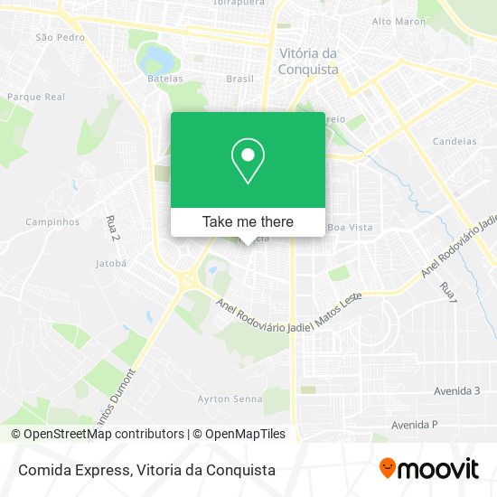 Comida Express map