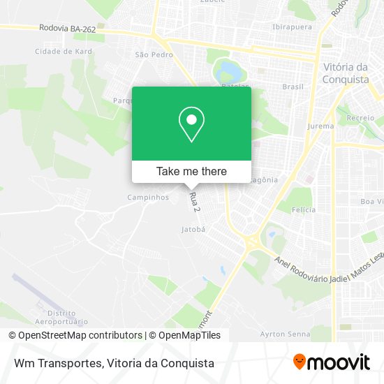 Wm Transportes map