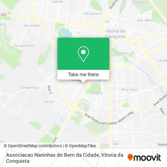 Mapa Associacao Naninhas do Bem da Cidade